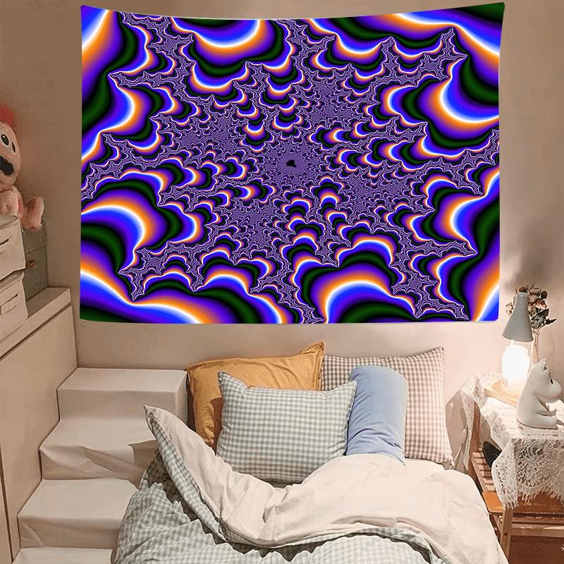 Vibrant Purple Abstract Fluid Tapestry-Stunning Aperture Aesthetic Wall Hanging for Living Room,Bedroom,Dorm Decor Perfect