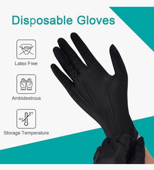 Disposable Latex-Free Plastic Gloves for Cooking & Cleaning