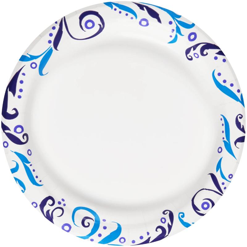 100-Count Everyday Disposable Paper Plates, 8.5 Inches - Durable and Convenient for Any Meal