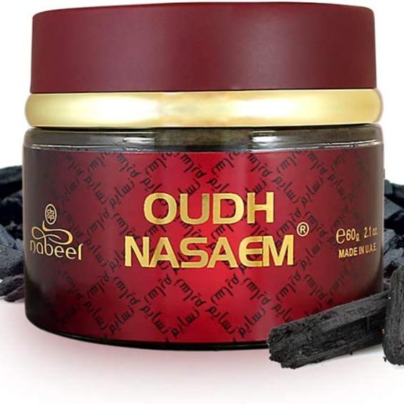 Oudh Nasaem 60gm | 1 Pack | Bakhoor بخور | Beautiful Ever-Lasting Fragrance Evoking Aroma from The East | by Nabeel Perfumes Oudh Scent Scented