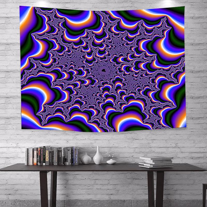 Vibrant Purple Abstract Fluid Tapestry-Stunning Aperture Aesthetic Wall Hanging for Living Room,Bedroom,Dorm Decor Perfect