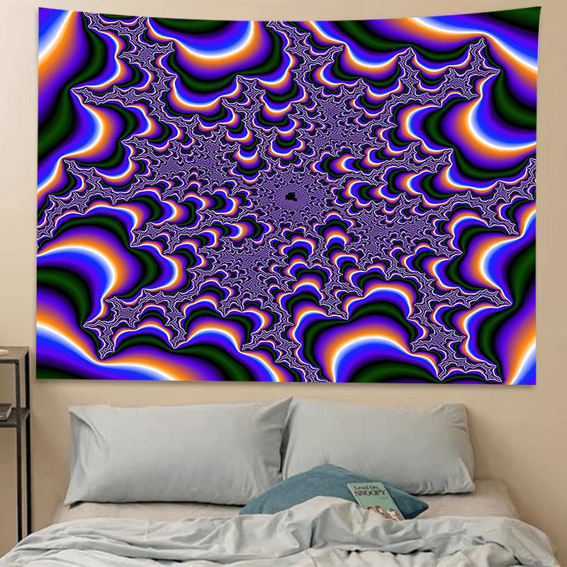 Vibrant Purple Abstract Fluid Tapestry-Stunning Aperture Aesthetic Wall Hanging for Living Room,Bedroom,Dorm Decor Perfect