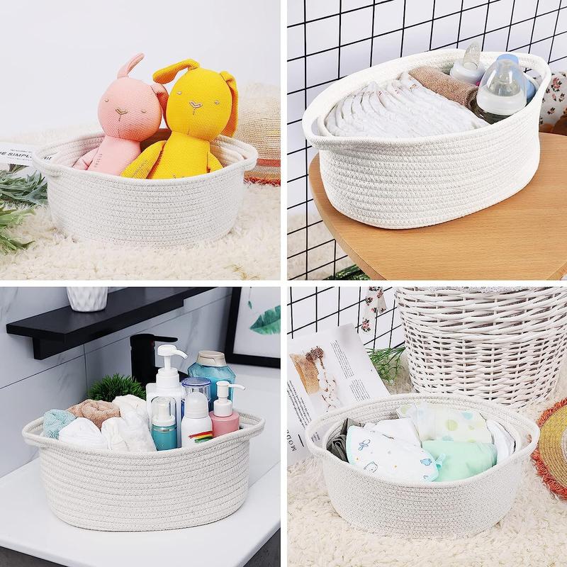 Brr baskets, Cute Small Woven Basket with Handles, 12