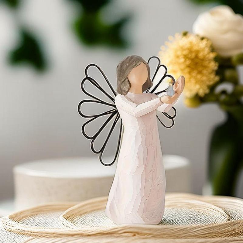 Angel Shaped Statue, Angel Friendship Figurines Statue, Holiday Decoration, Gift for Friends, Suitable for Holidays, Weddings, Anniversaries