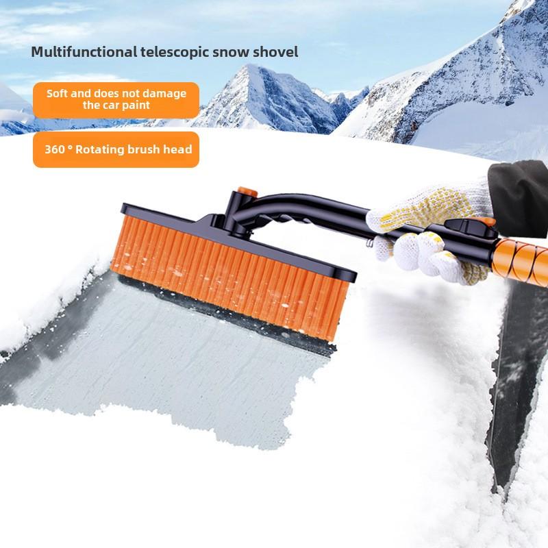 Multi-Function Car Snow Scraper & Ice Remover, Detachable Snow Brush for Windshield & Windows, Frost & Snow Clearing Tool for Winter Vehicle Care