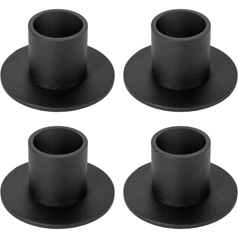 4 Pcs Black Candle Holders Retro Candlestick Holder Farmhouse Decor for Home Wedding Party Anniversary Housewarming Gifts for Women Men