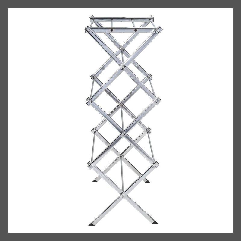 Honey-Can-Do Slim Drying Rack Chrome