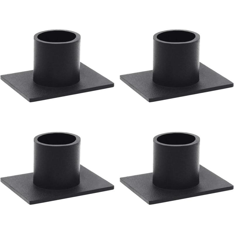 4 Pcs Black Candle Holders Retro Candlestick Holder Farmhouse Decor for Home Wedding Party Anniversary Housewarming Gifts for Women Men