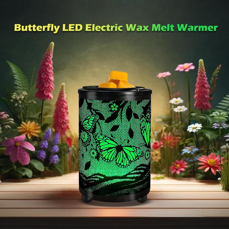 Electric Crystal Wax Melt Warmer - Bulb Heating, Elegant Crystal Design, Quickly Melts Wax Blocks, Releases Long-Lasting Fragrance, Perfect Candle Wax Burner and Wax Warmer for Home Decor