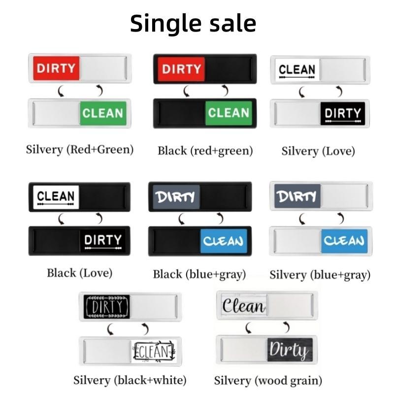 Dishwasher Magnet, 1 Count Cleaning Dirty Sign Magnet, Home Decor Kitchen Sign Magnet, Strong Magnet or 3M Adhesive Option, Can Display Whether is Clean or Dirty