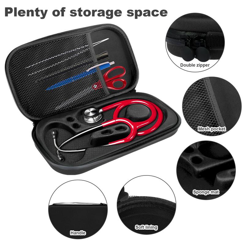 Carrying Stethoscope Case Shockproof Bag Travel Portable Carrying Case Heavy-Duty Storage Bag Lightweight Case for Nurses Doctors Organiser