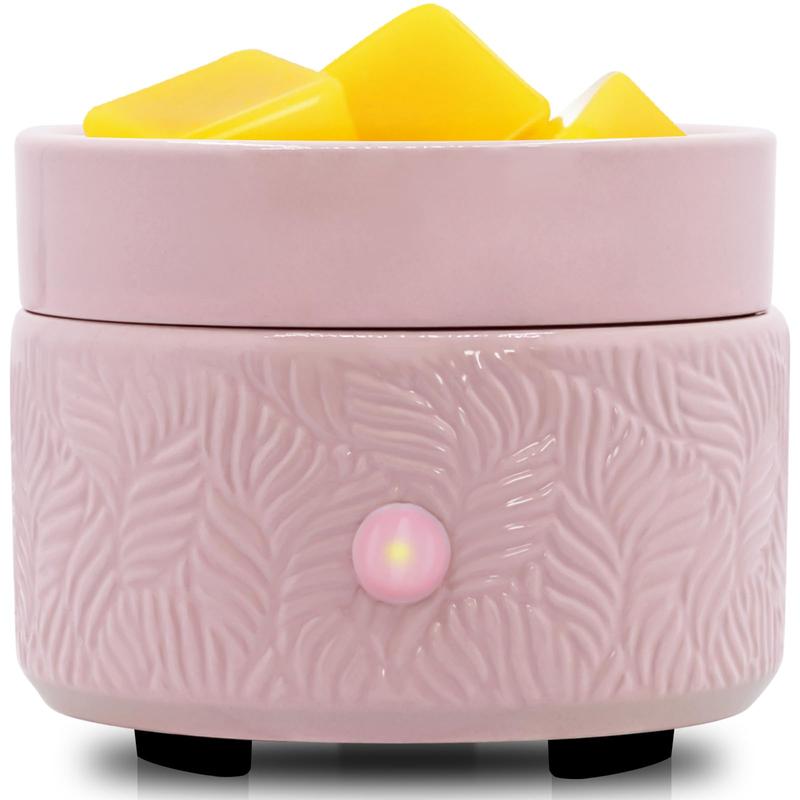 Candle Wax Melts Warmer Burner - Ceramic Essential Oil Burner Warmer 3-in-1 Fragrance Wax Melter for Scented Wax Tart Cube Aromatherapy Home Office Bedroom Decor Gifts