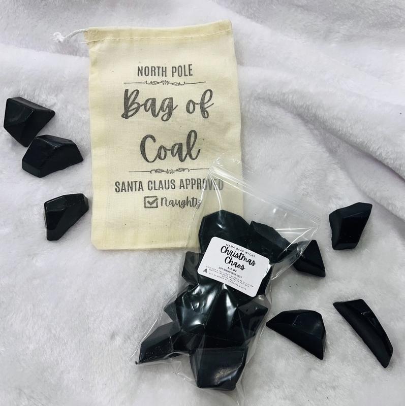 Bag of Coal Wax Melts | Soy Wax | Stocking Stuffer | Christmas