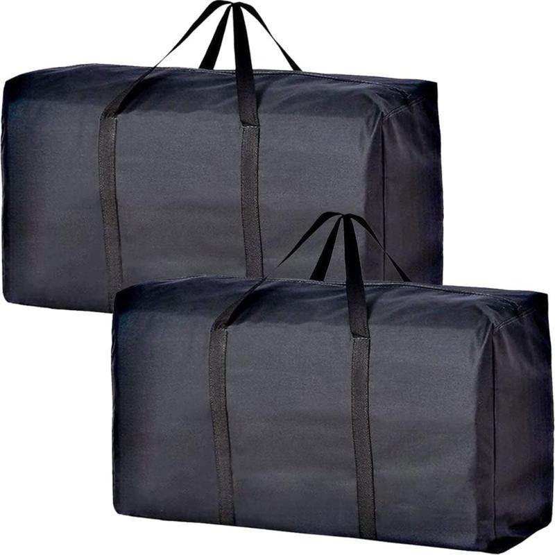 Moving Bags with Strong Zippers & Carrying Handles, Storage Bags Storage Totes for Clothes, Moving Supplies, Space Saving Storage Bag Organizer for Moving, Traveling (2 Pack)