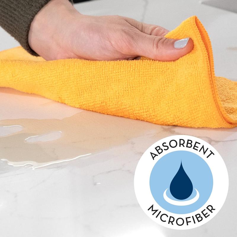 Microfiber Cleaning Cloths-50 Pack, Premium All-Purpose Car Cloth, Lint Free, Scratch-Free, Absorbent Cleaning Towel for Cars, SUVs, House, Kitchen, Window, Gifts(12in.x12in.)