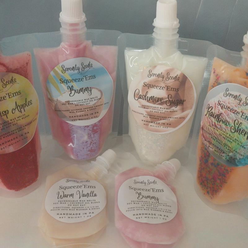 Squeeze'Ems! Highly Scented Squeezable Wax Melts - Serenity Scents by JW - Aroma- Squeeze Wax