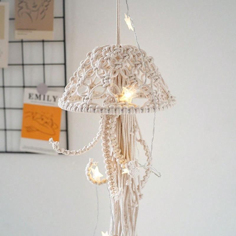 Romantic Ornament Jellyfish Design Hanging Decor, 1 Count Creative Ocean Themed Design Lightweight Hanging Decorations (without String Light)