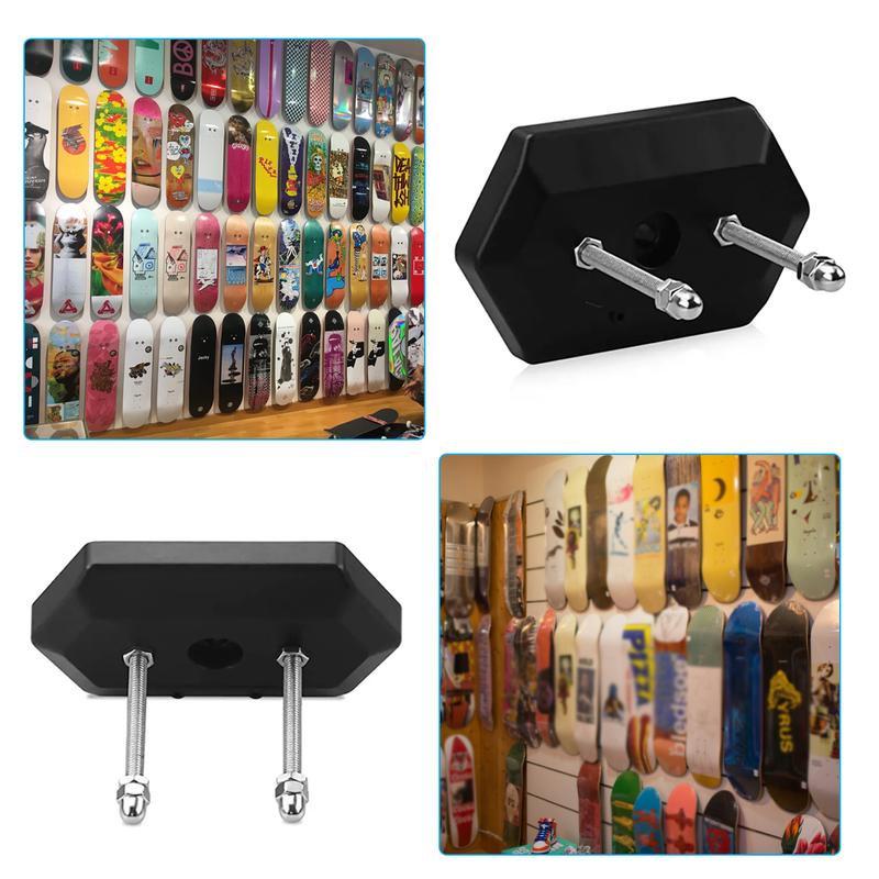 2Pcs Skateboard Wall Siminnt Holder Heavy Duty Skateboard Hanger Space Saving Floating Skateboard Display Rack Home Wall Decoration for Living Room Bedroom Garage