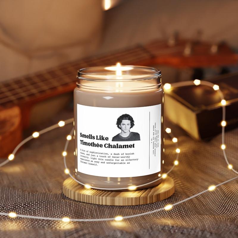 Smells Like Timothée Chalamet Candle | Timothée Chalamet Gift | Candle for Her | Wonka Candle