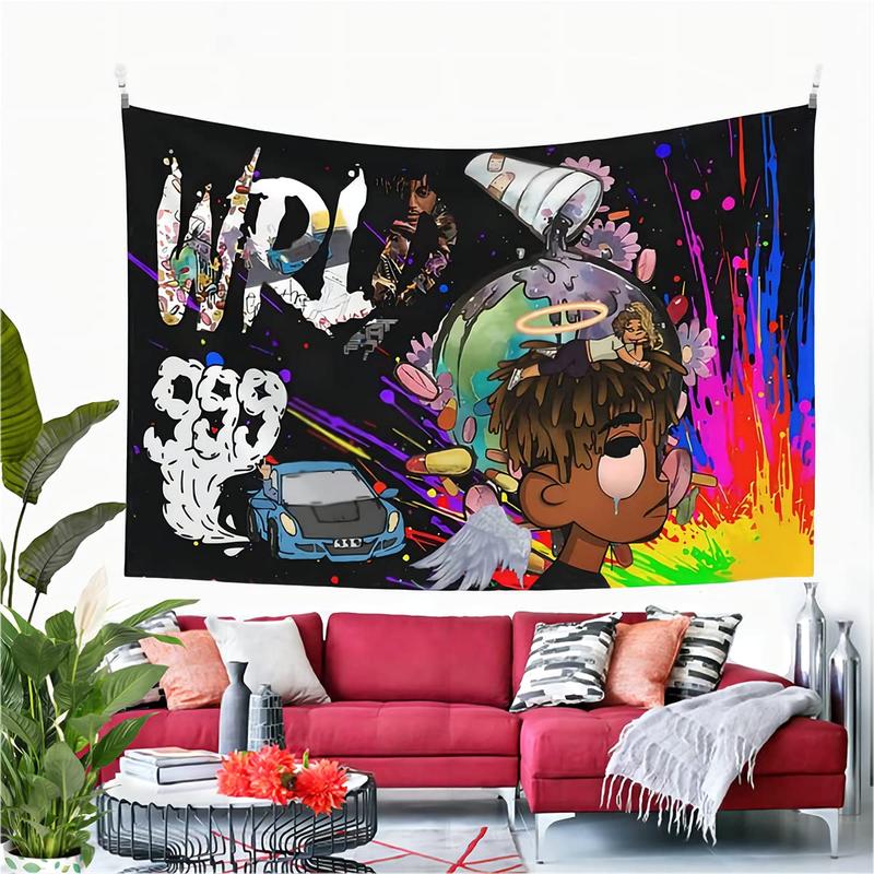 Juice Wrlds Tapestry Rapper 3x5Ft Flags Juice Wrldd Tapestry Wall Hanging for Bedroom College Dorm Rooms Decor Hip Hop Tapestry Banner