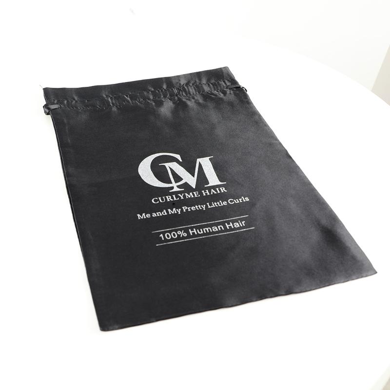 CurlyMe Satin Storage Bags for Packaging Wigs, Bundles, Hair Extensions Organiser