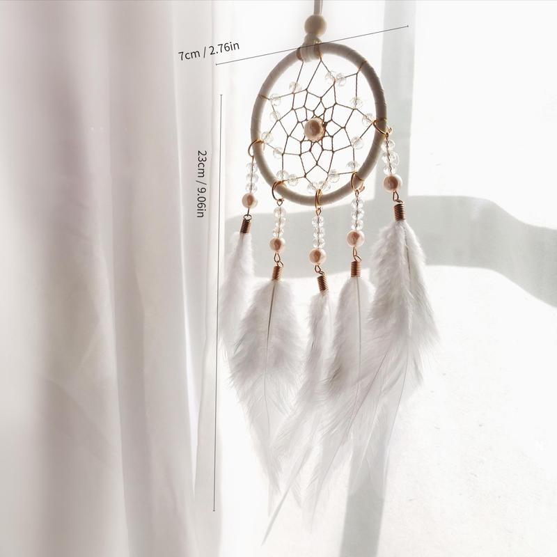 Dream Catcher with Feather, 1 Count Car Hanging Decoration, Hanging Decor For Home, Indoor