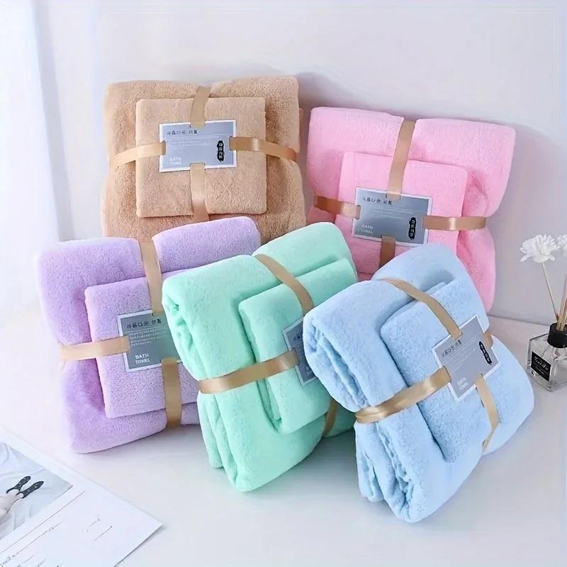 Shower Towel Luxuriously Soft Bath Towel Set for Gentle Skin Absorbent Quick Drying Versatile Usage for Bathroom 2 Pack Highly