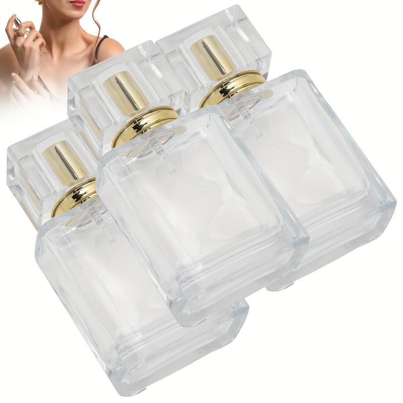 50ml Perfume Bottle - Glass Spray Perfume Bottle With Spray Applicator Empty Atomizer Bottle Perfume Refillable Bottle Liquid Container Transparent Perfume Spray Perfume Atomizer Bottle 3PCS