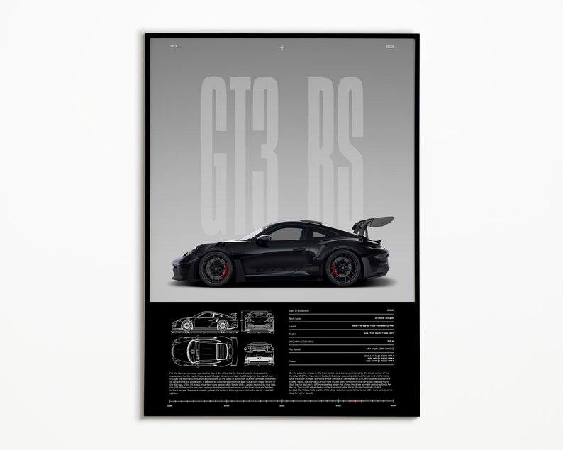 Porsche 911 gt3 rs wall Poster No frame, 992 gt3 rs poster, gt3 rs porsche poster