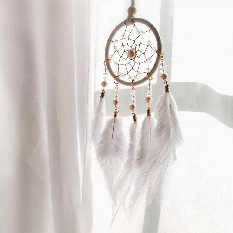 Dream Catcher with Feather, 1 Count Car Hanging Decoration, Hanging Decor For Home, Indoor