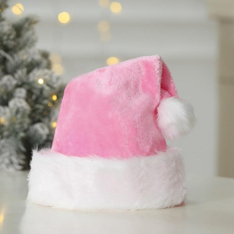 Santa Hat for Women, Adults Unisex  Comfort Xmas Hat Extra Plush for Christmas New Year Festive Holiday Party