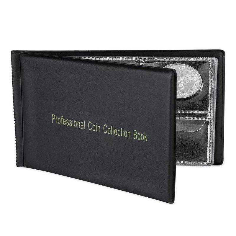 Professional Coin Collection Book, Coin Storage Organizer, 60-pocket Coin Collection Bag, Coin Collection Book for Coin Collectors