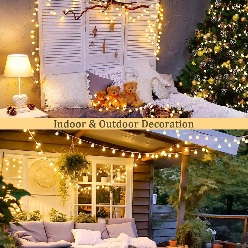 Christmas Ball Shaped String Light, 1 Count Battery Powered LED Fairy Light (No Battery), Ambient Light Strip, Dimmable String Light for Indoor & Outdoor Party, Wedding, Garden, Tree, Bedroom Decor