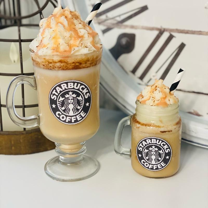 Caramel frappe Candles caramel & coffee  Scented Aroma Decor Cozy Ornaments