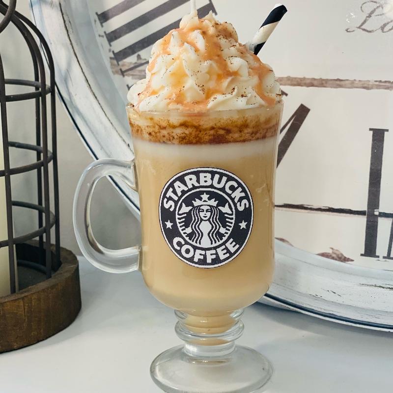 Caramel frappe Candles caramel & coffee  Scented Aroma Decor Cozy Ornaments