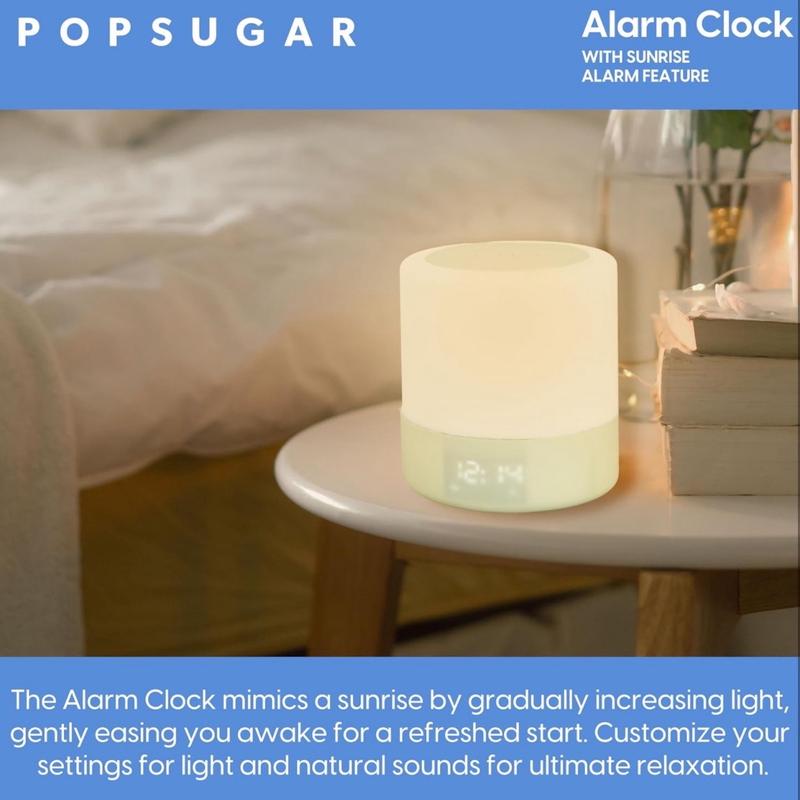 POPSUGAR Sunrise Alarm Clock with Natural Light, Sound Machine and Simulation