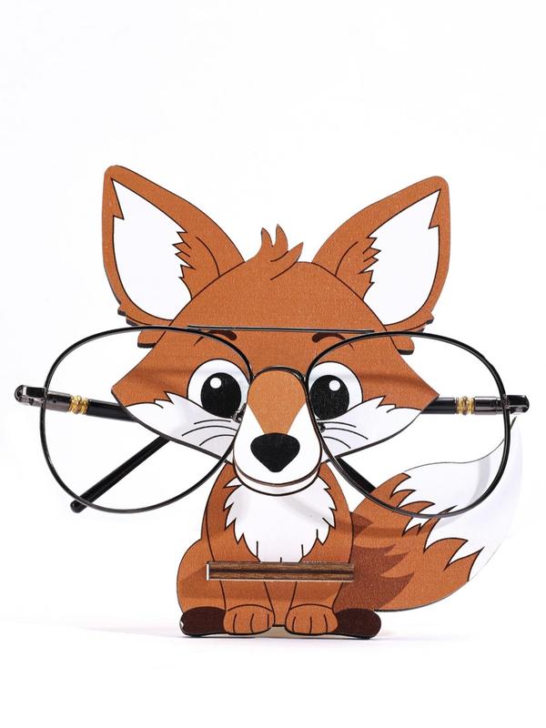 Wooden Cartoon Animal Design Eyeglasses Holder, Decorative Eyeglasses Display Stand for Home, Novelty Eyeglasses Organiser Racks, Cute Accessories As Gift,  Bedroom Decor