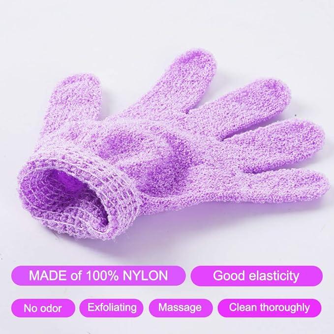 24 pcs Exfoliating Shower Gloves, Double Sided Bath Gloves Deep Clean Dead Skin for Spa Massage Beauty Skin Shower Body Scrubber Bathing Accessories.