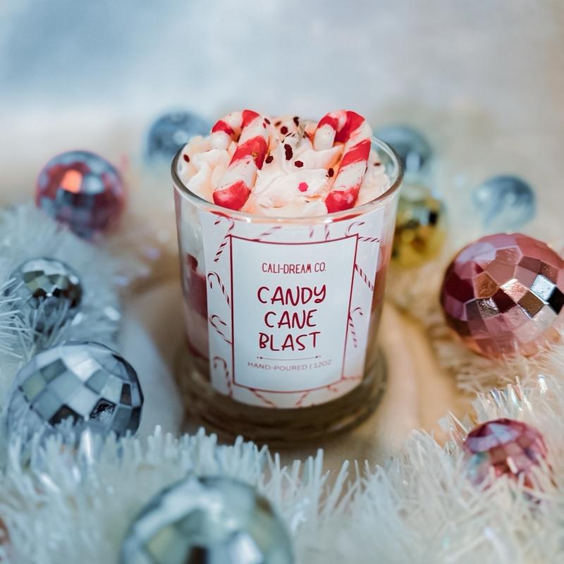 Whipped Candy Cane Candle