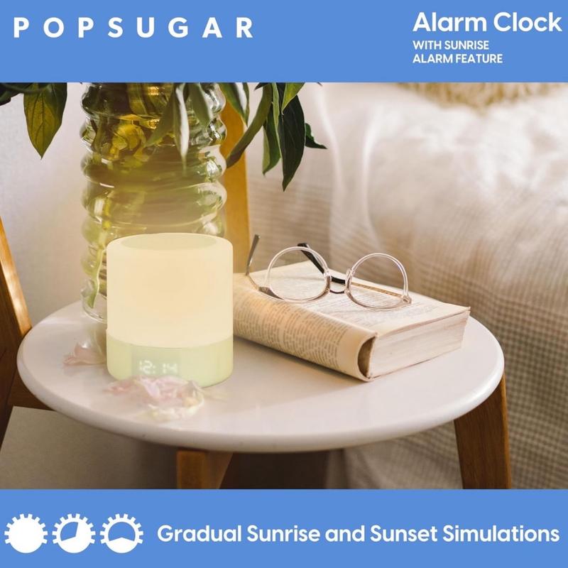 POPSUGAR Sunrise Alarm Clock with Natural Light, Sound Machine and Simulation