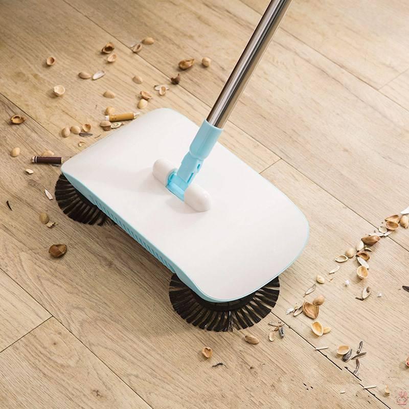 Hand Push Automatic Broom, 1 Count Household Sweeping Machine, Multifunctional Floor Cleaning Tool for Home Living Room Bedroom, Kitchen, Household Cleaning Supplies