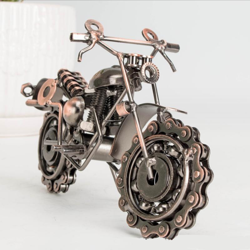 Motorcycle Design Ornament, Creative Iron Car Ornament, Desktop Decoration for Home Office, Gift for Friends