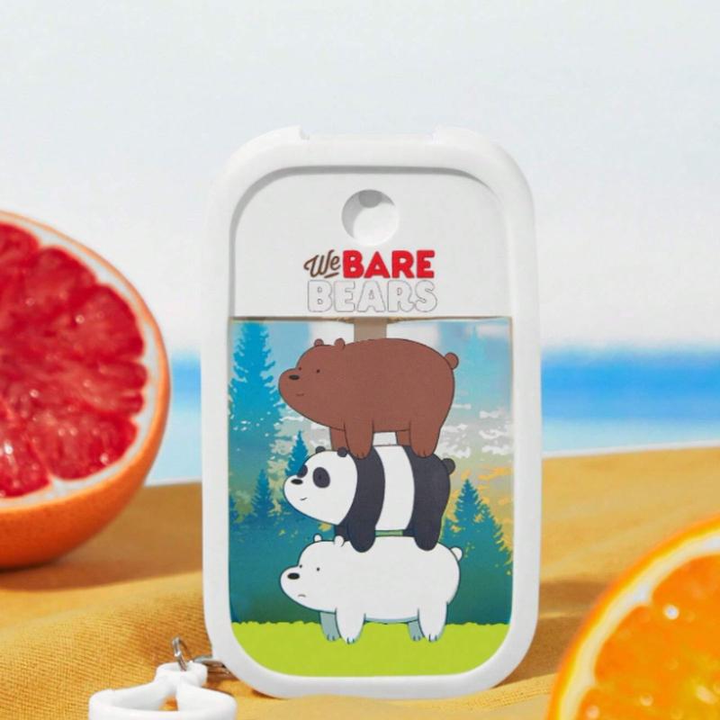 We Bare Bears X Cartoon Bear And Letter Print Portable Spray Bottle