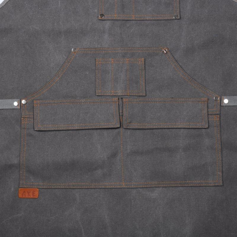 NEW! Canvas Apron with Multiple Pockets, Adjustable Cross Back Strap Apron, High-grade Thick Apron,Christmas Gift Star chef apron