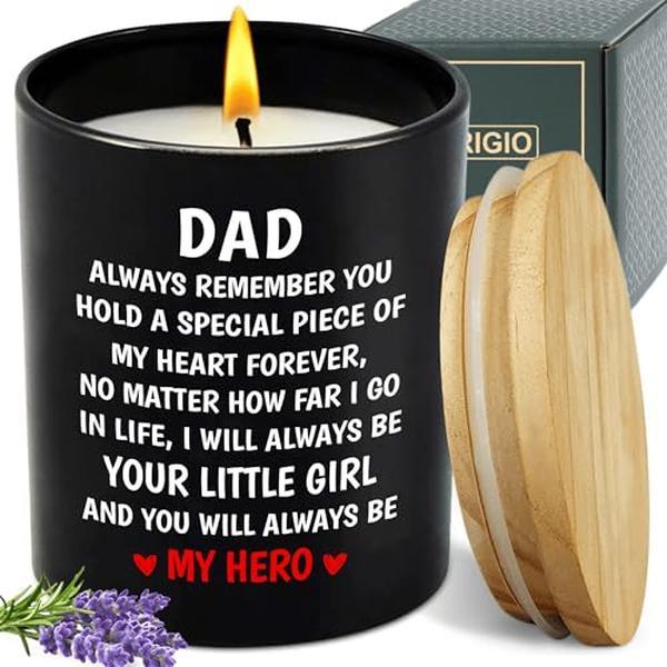 Gifts for Dad from Daughter Son, Funny Unique Father Gift for Father Day Birthday, Fathers Day Candle Gifts for Dad Step Dad (DAD Best Farter Ever)