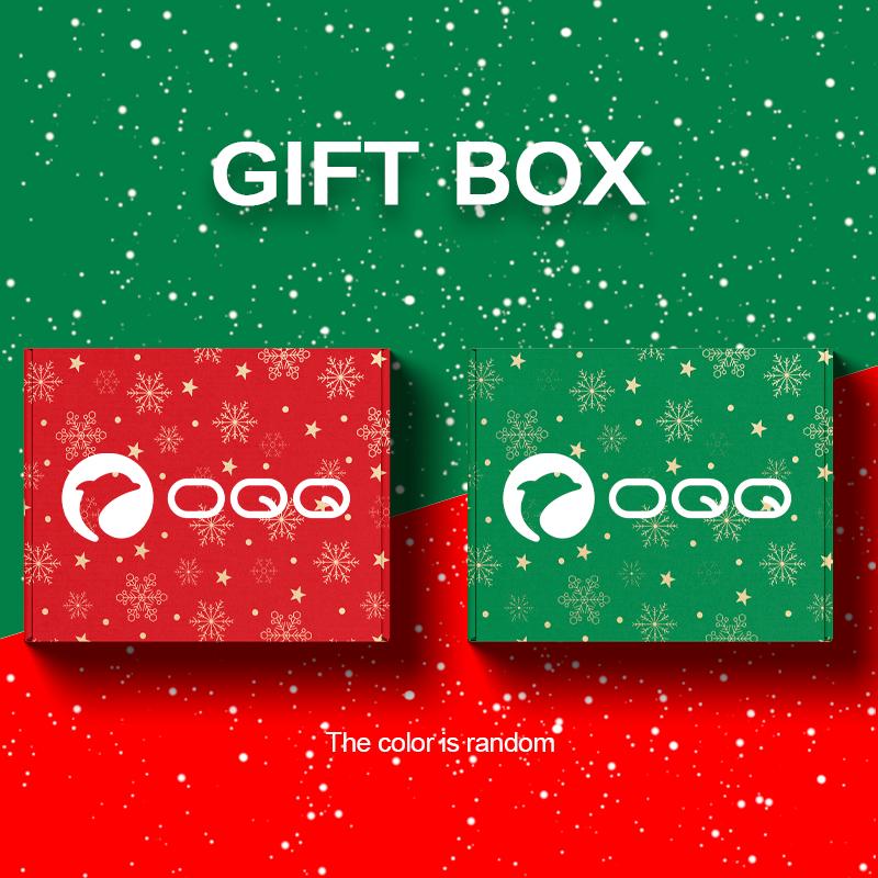 OQQ Christmas Gift box + Sports Socks + Tote Tag