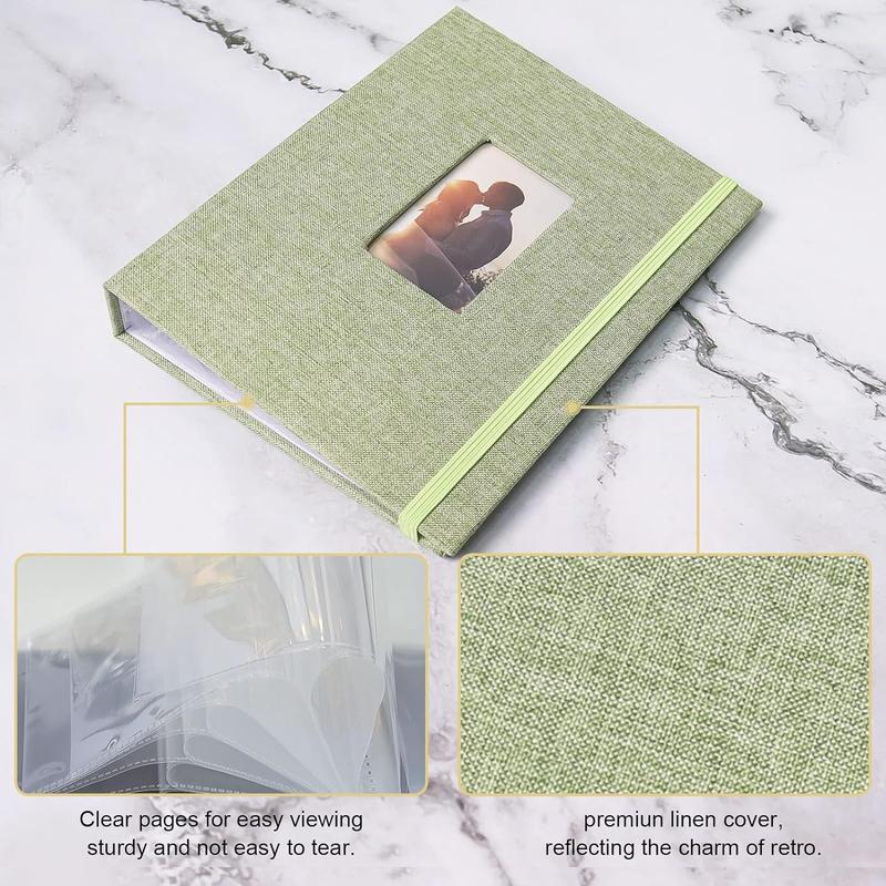 Vienrose Mini 2x3 Polaroid Photo Album Book 208 Pockets, Linen Cover, Colorful Mini Photo Storage Book