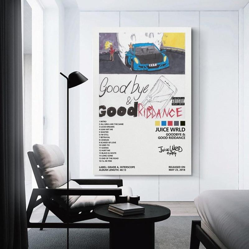 Goodbye & Good Riddance Album Cover Poster for Bedroom Aesthetic Canvas Art Wall Decor