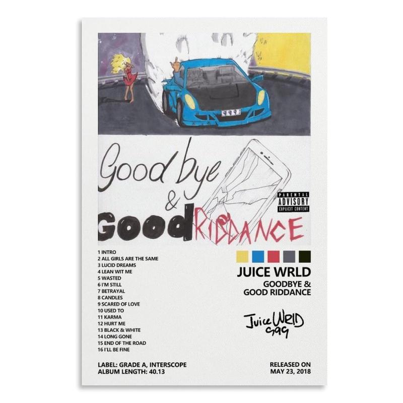 Goodbye & Good Riddance Album Cover Poster for Bedroom Aesthetic Canvas Art Wall Decor