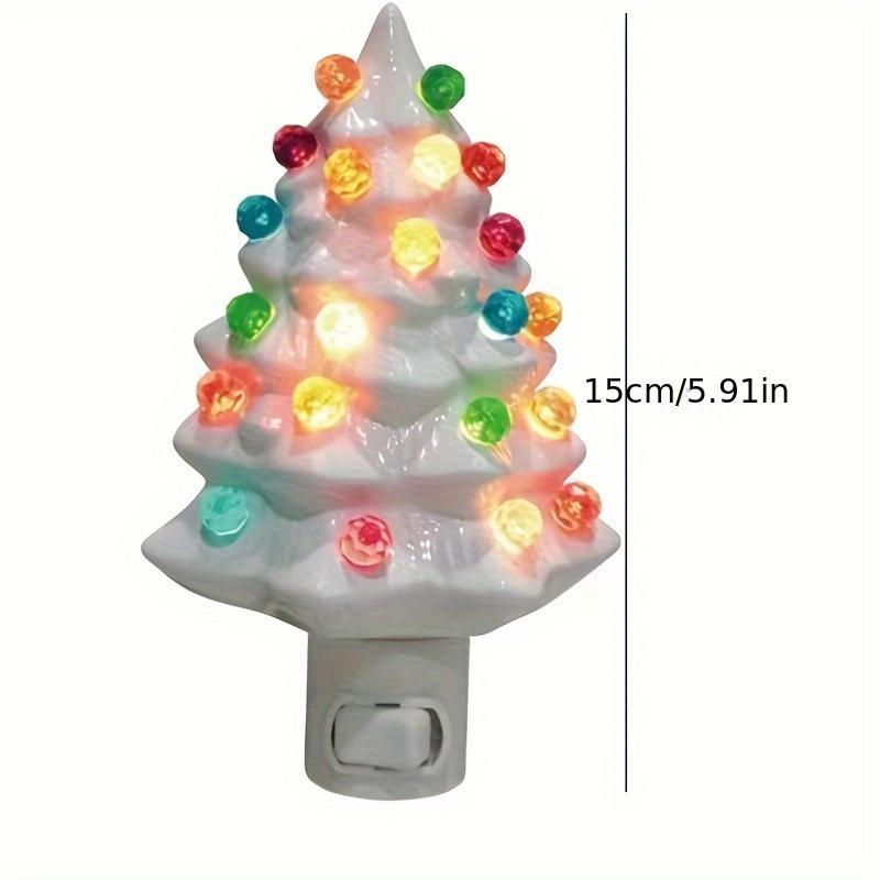 3D Christmas Tree Shaped Night Light, 1 Count Plug and Play LED Night Light, Decorative Light for Home Bedroom Living Room, Home Decor